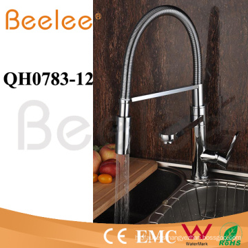 Kitchen Faucet Two Heads Flow Changeable Jet Pull Down Spring Kitchen Faucet